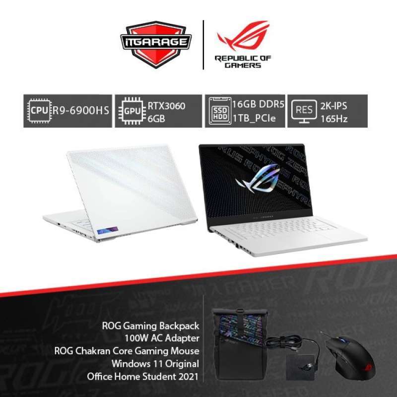 Jual Asus Rog Zephyrus G15 Ga503rmr936g6wor95900hs/16g/1tb/rtx3060