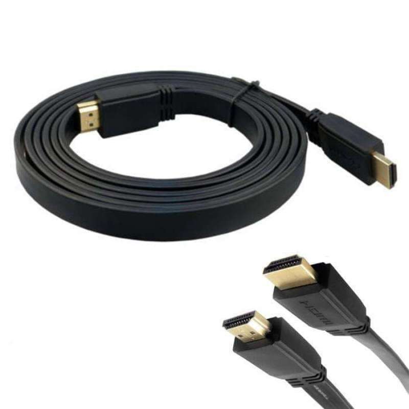Jual KABEL HDMI 5M FLAT VERSI 1.4 / HDMI 5 M / HDMI 5 Meter di Seller ...