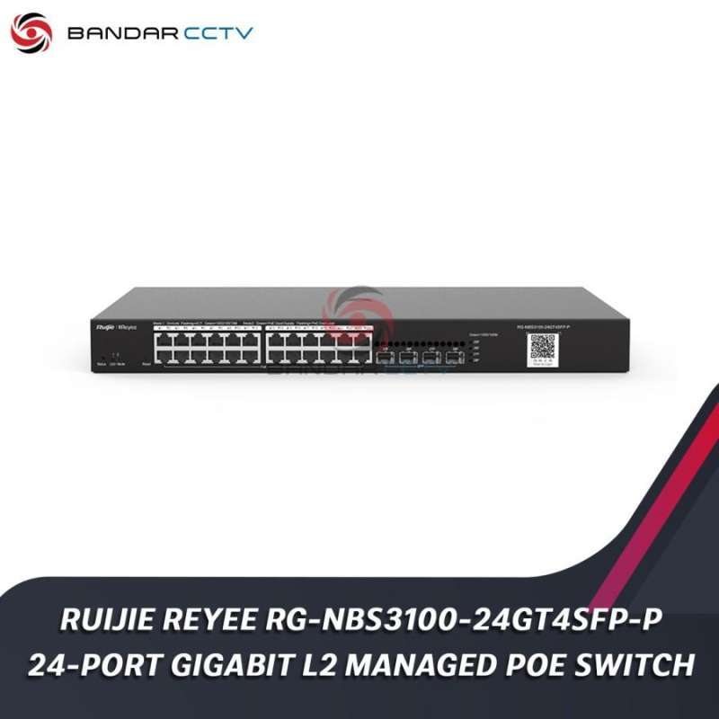 Jual Ruijie Reyee RG NBS3100 24GT4SFP P 24 Port Gigabit L2 Managed POE ...