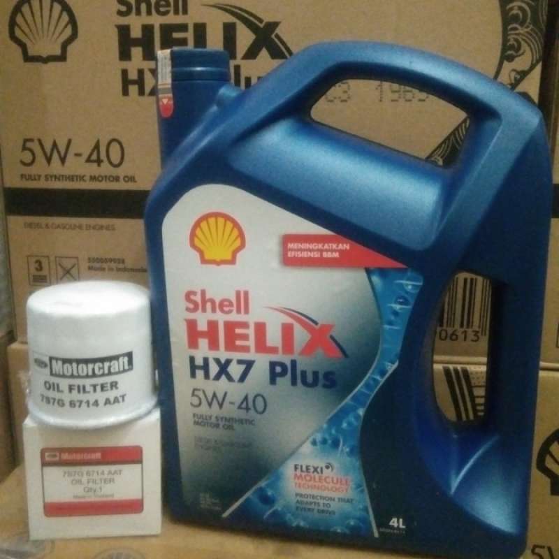Jual Shell Helix HX7 5W-40 Paket Filter oli frod fiesta Ecosport ...