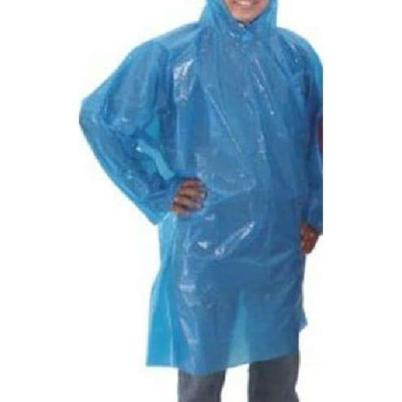 Jual Jas Hujan Poncho Plastik Cap Tebu / Jas Hujan Murah Lengan Panjang