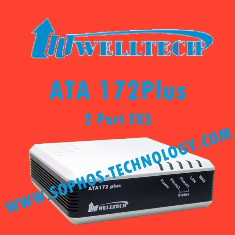 Jual Ata 2 Fxs Voip Analog Telephone Adapter Welltech 172 Plus Di