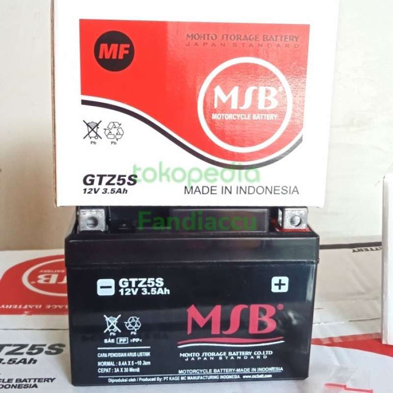 Promo PROMO AKI /ACCU MSB KERING AKI MOTOR HONDA BEAT Diskon 23% di