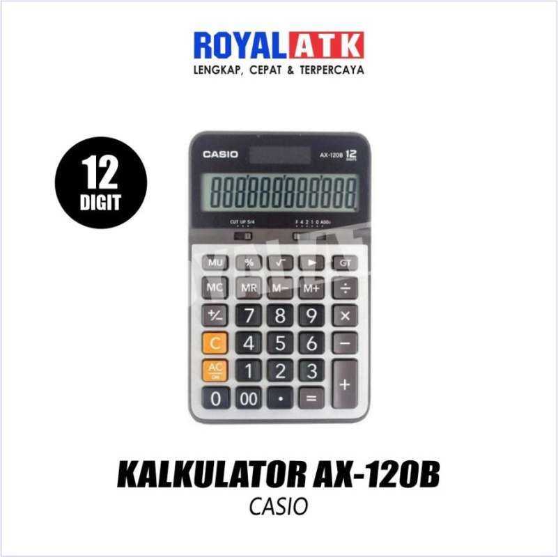 Jual Casio Desktop Calculator PC AX120B Kalkulator Desktop Meja Kantor