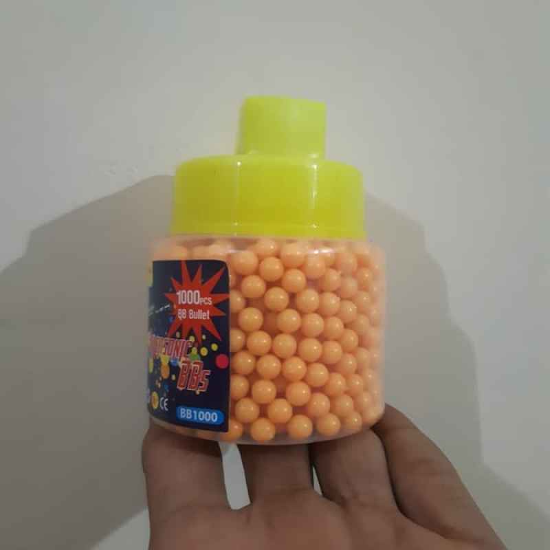Jual Peluru Airsoft Gun 6mm 1000 pcs BB Bullet Pistol Senapan Azzuri