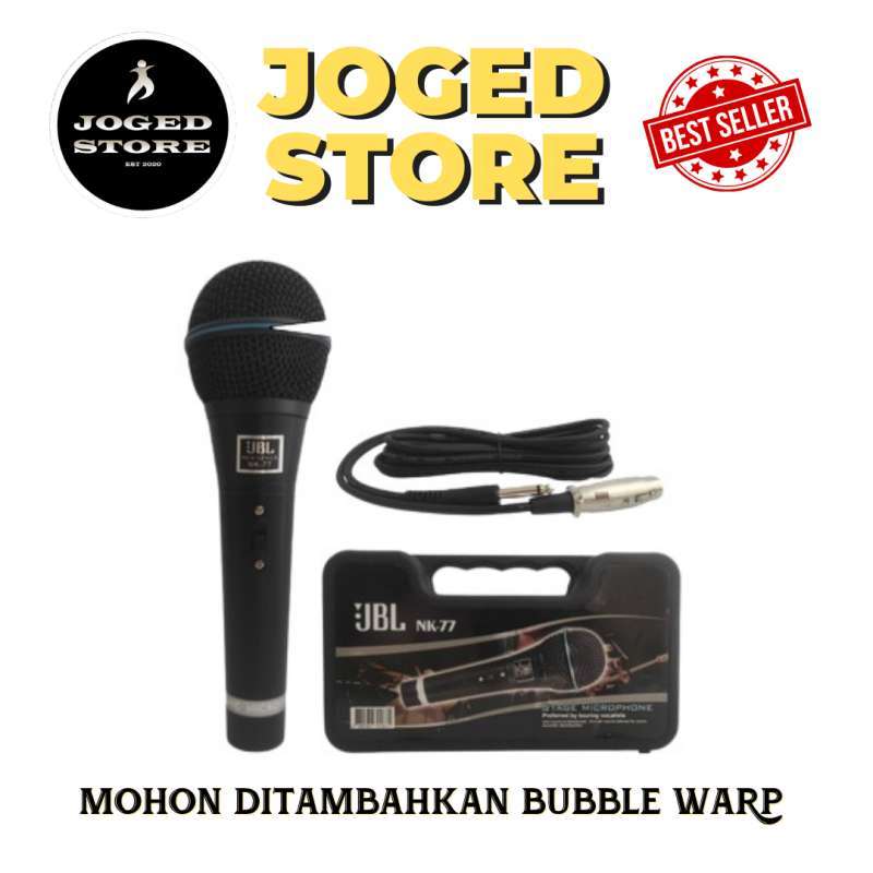 Jual JBL Microphone Kabel NK77 Mic Super Body Besi Mic Profesional di