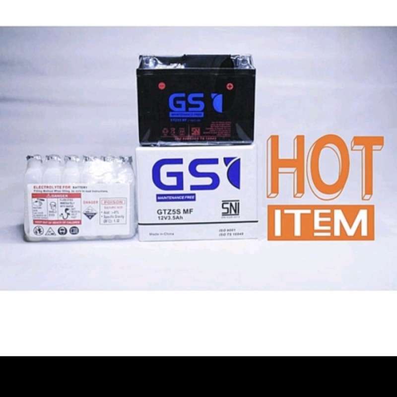 Jual Aki Motor Kering Yamaha Fino Gtz5 Gtz5s Gtz 5s Gs S Accu Mf Di
