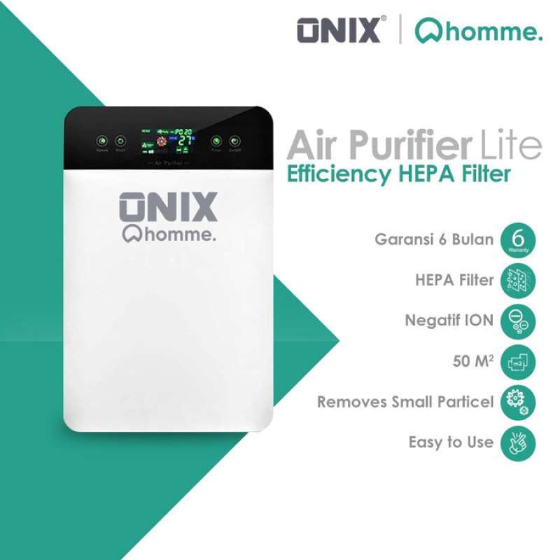 Jual Onix Air Purifier Lite Touch Display Pembersih Udara HEPA Filter