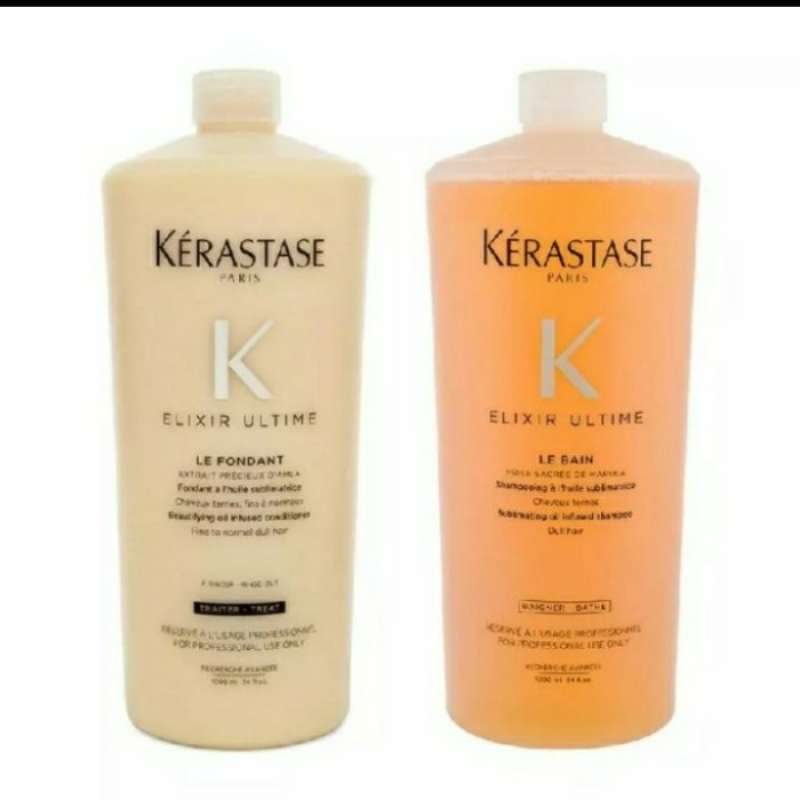 Jual Kerastase DUO Shampoo Bain Elixir + Conditioner Le Fondant