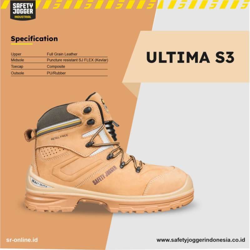 Promo SEPATU SAFETY JOGGER ULTIMA S3 HRO SRC ESD METAL FREE Diskon 23