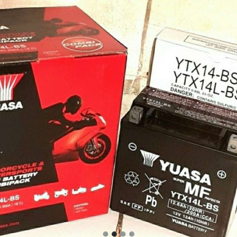 Promo aki harley sportster merk yuasa kering Diskon 23% di Seller Alice