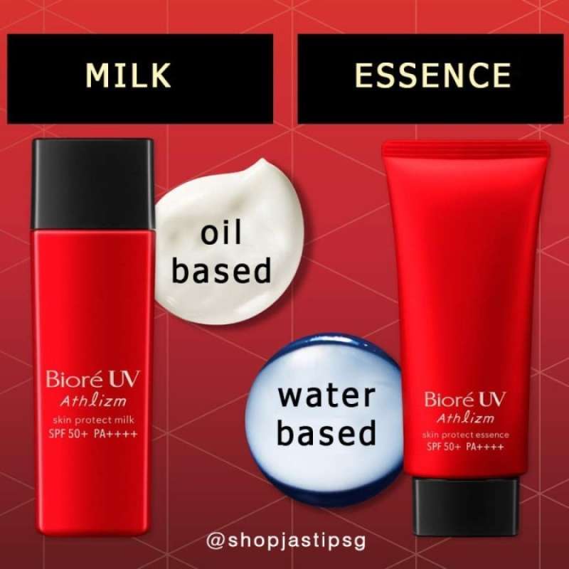 Promo Biore UV Athlizm Milk Essence Sports Face and Body Sunscreen SPF