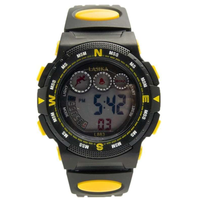 Jual Jam Tangan Digital Lasika Remaja Karet 83M Tahan Air KUNING di Seller Best Store ID
