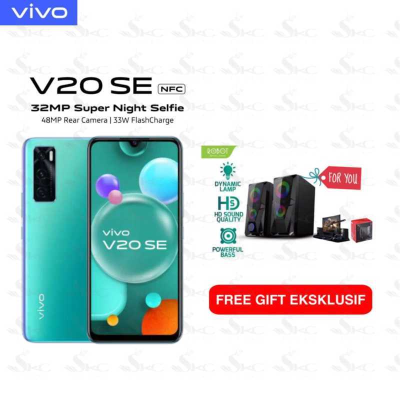 Jual VIVO V20SE (NFC) Fast charging 33W Smartphone [8/128Gb] FREE