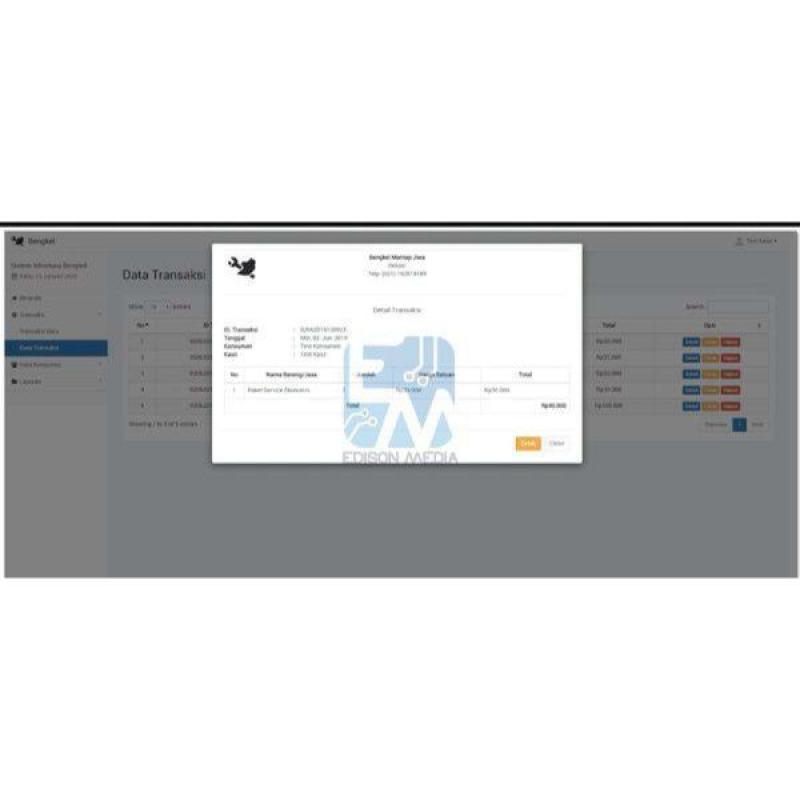Jual Source Code Aplikasi Bengkel Berbasis Web Di Seller P-store Net ...