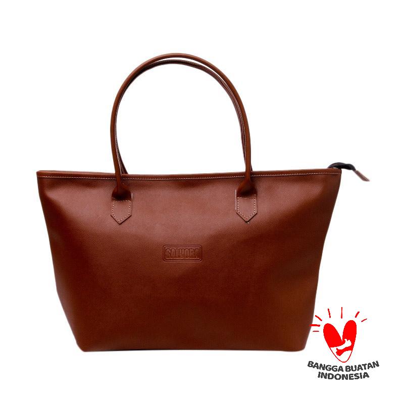 Jual Salvora Tote Bag SV05 Tas Wanita Coklat Online Jual Salvora Tote Bag SV05 Tas Wanita Coklat Online