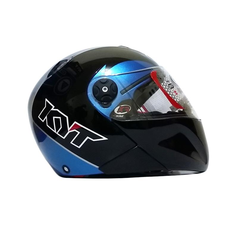 Jual Kyt X Rocket Retro Helm Full Face Black Blue Di Seller Afra Shop