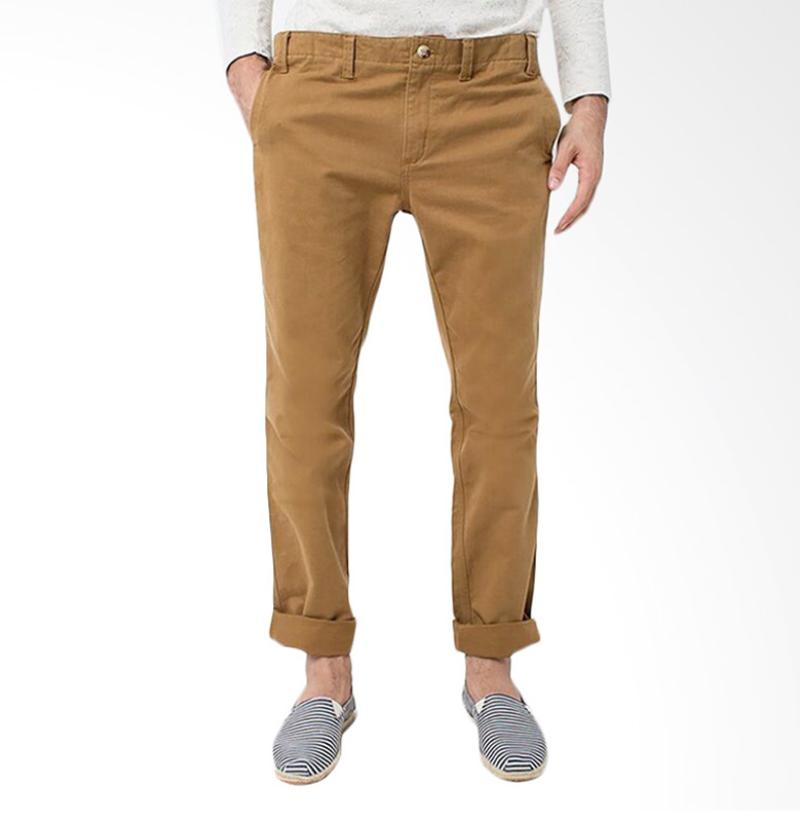 Jual BLXS Borgar Chino Celana Panjang Pria - Brown Online