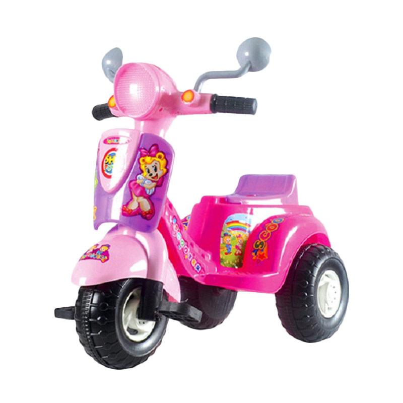 √ Kido 609 Shp Tricycle Scooter Mainan Anak - Pink Terbaru September