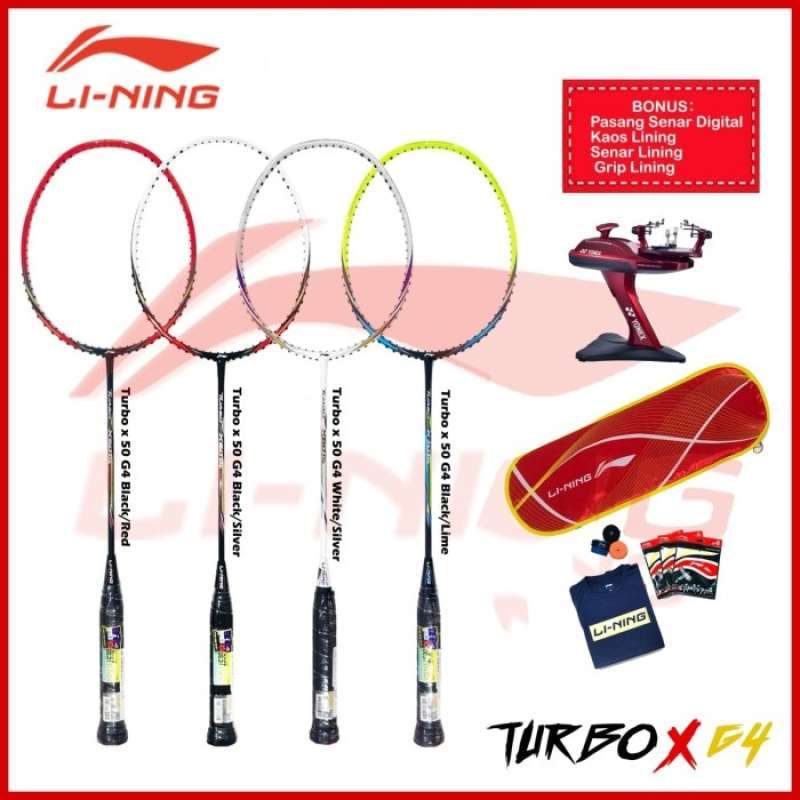 Jual LINING TURBO X 50 60 70 80 GEN 4 G4 RAKET BADMINTON di Seller