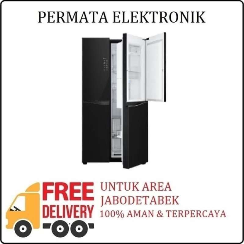 Jual LG GCM247UGBW Kulkas Side By Side Door In Door GCM247UGBW Hitam di Seller Permata
