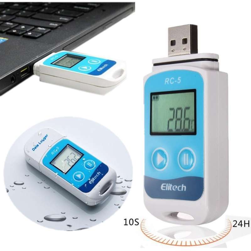 Jual Elitech RC5 Temperature Data Logger Monitor USB Meter RC5 RC 5