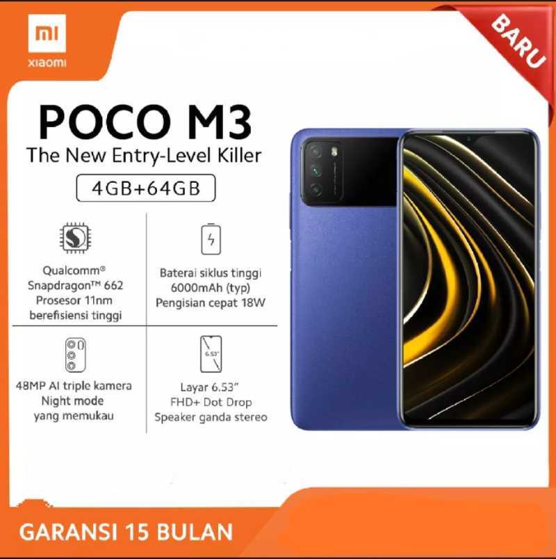 Jual Poco M3 (4GB + 64GB) Snapdragon 662 48MP AI Triple Kamera Layar 6. ...
