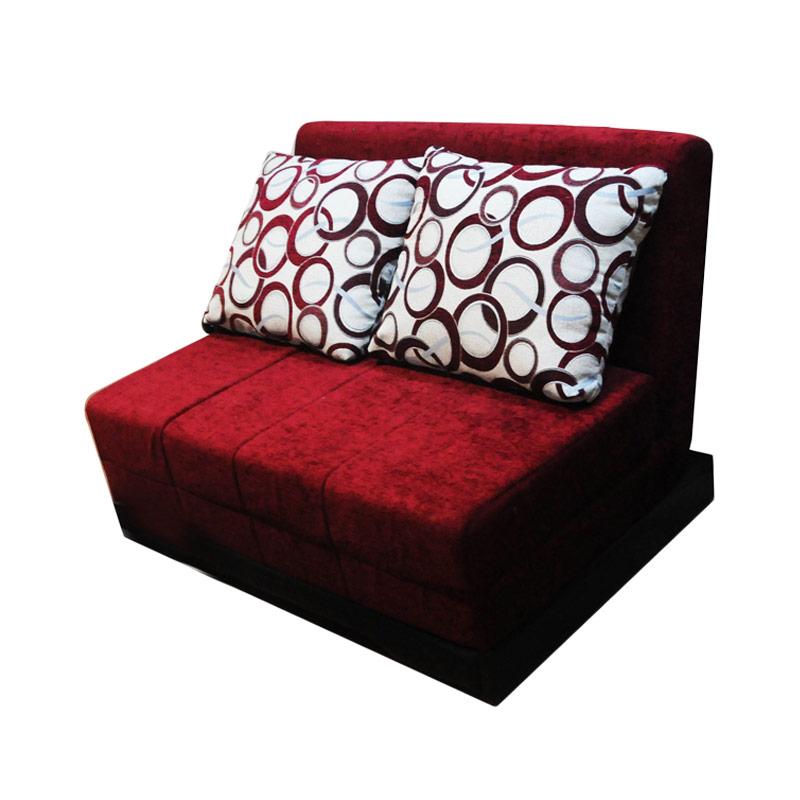 Jual CBJ Kain Sofa  Bed Sofa Merah Online Harga 