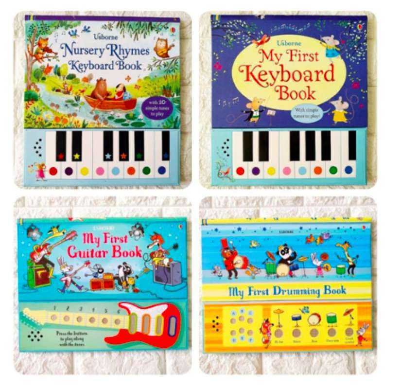 Jual 100 original Buku Import Anak keyboard book Usborne (Nursery