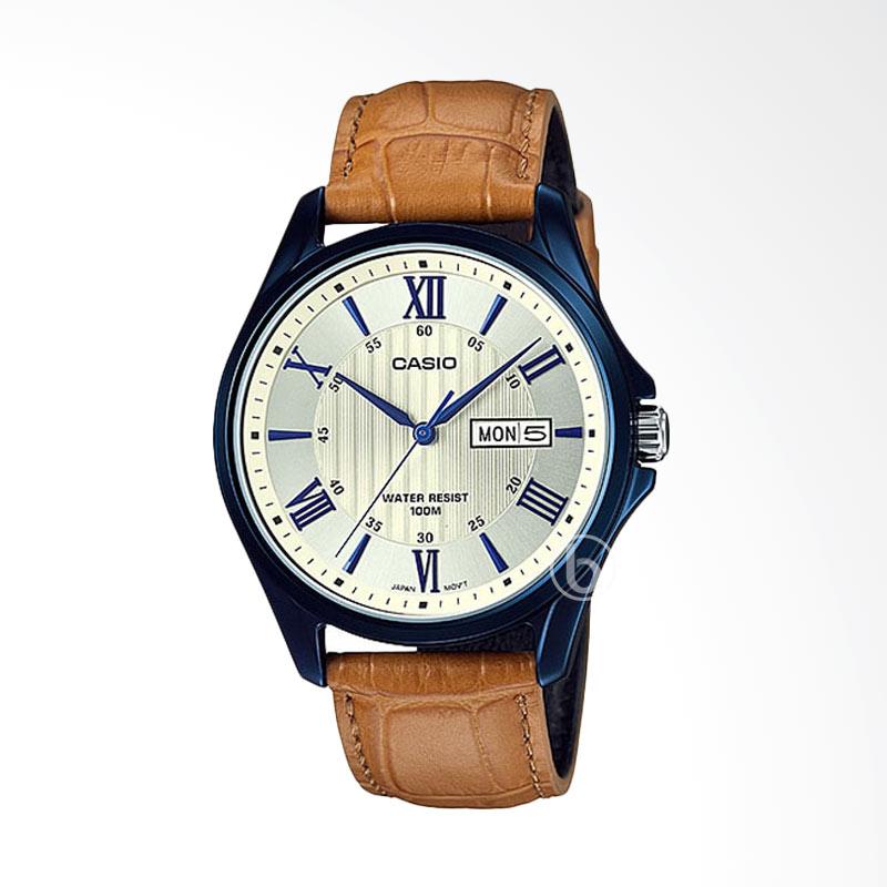 Jual CASIO Enticer Roman Analog Jam Tangan Pria - Brown 