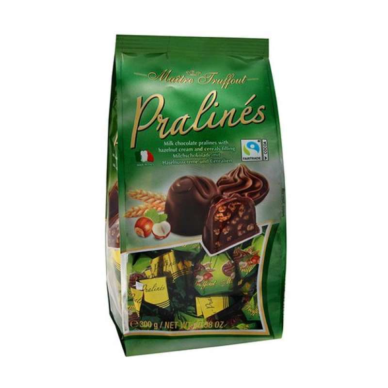 Шоколад Maitre Truffout молочный с цельным лесным орехом