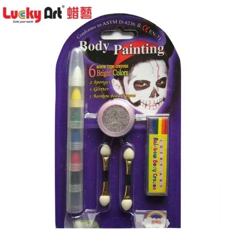 Jual (Luckyart)LUCKY ART Rainbow Strip Glossy 6color Body Painting