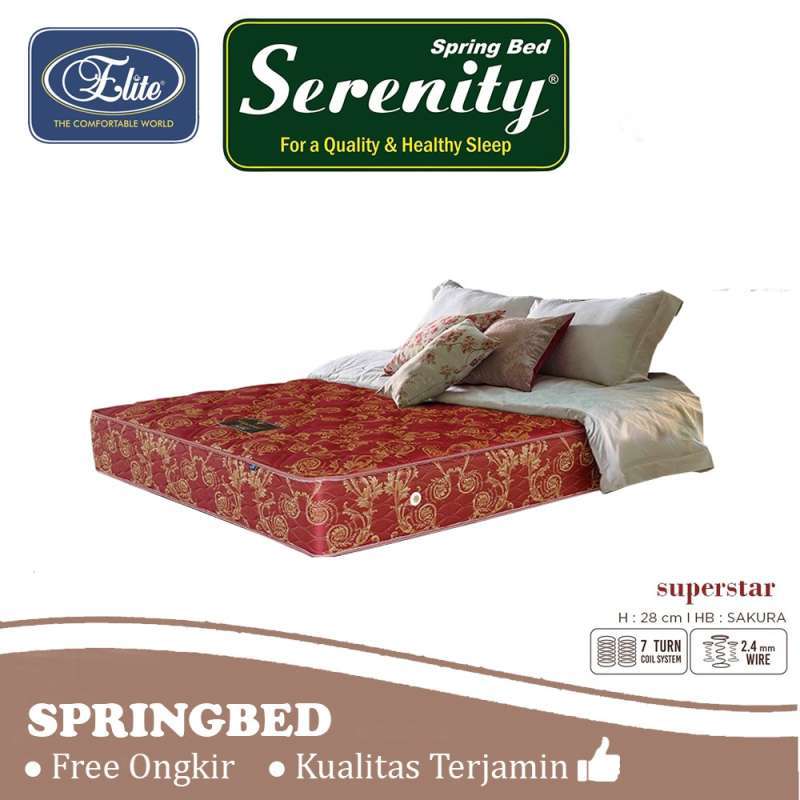 Jual SPRING BED ELITE SERENITY SUPERSTAR ( KASUR ONLY) di Seller MEGAH
