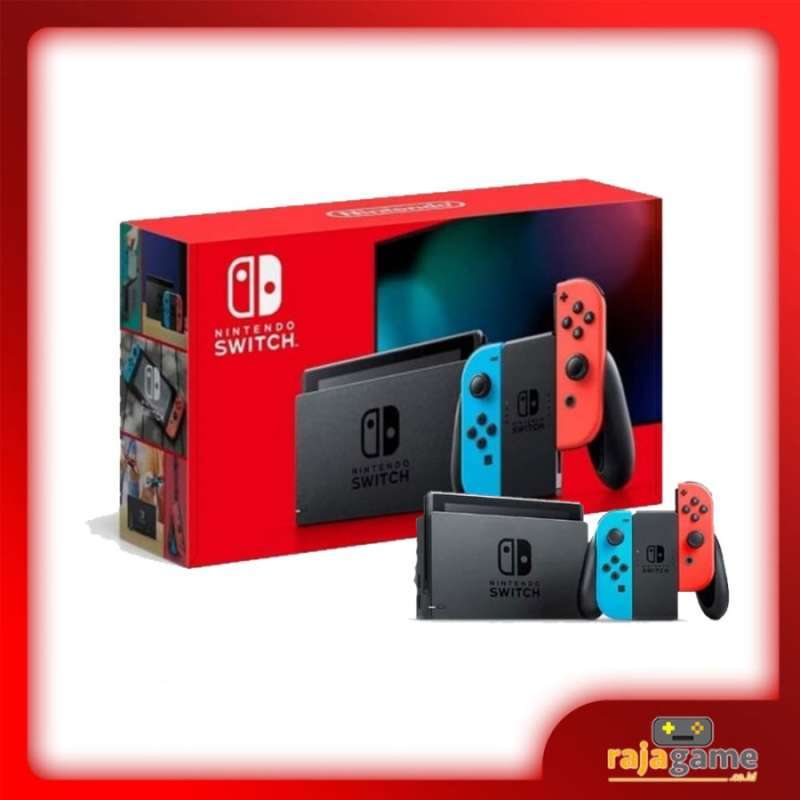 Jual Nintendo Switch Console V2 (Neon Red Blue) di Seller Rajagame Shop