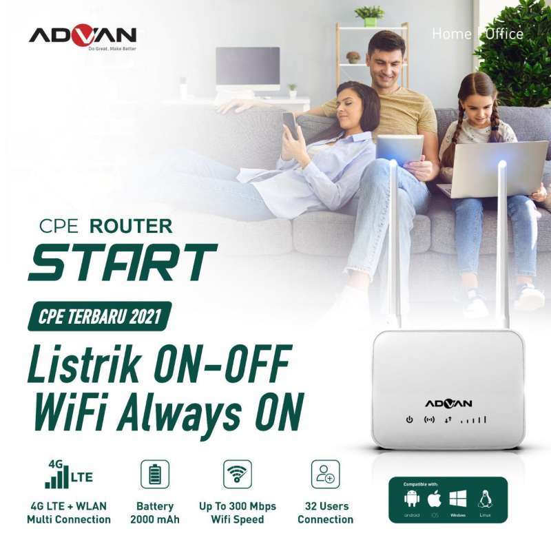 Jual Advan Router Cpe Start 4g Lte + Wlan Garansi Resmi Di Seller ...