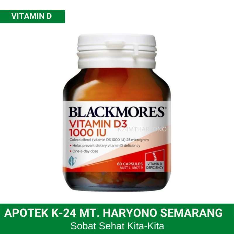 Jual BLACKMORES VITAMIN D3 1000IU ISI 60 KAPSUL di Seller K24 MT