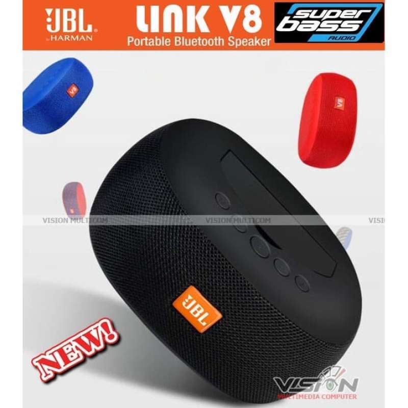 Jual Speaker Bluetooth JBL Link V8 Subwoofer Dual Wireless Stereo di