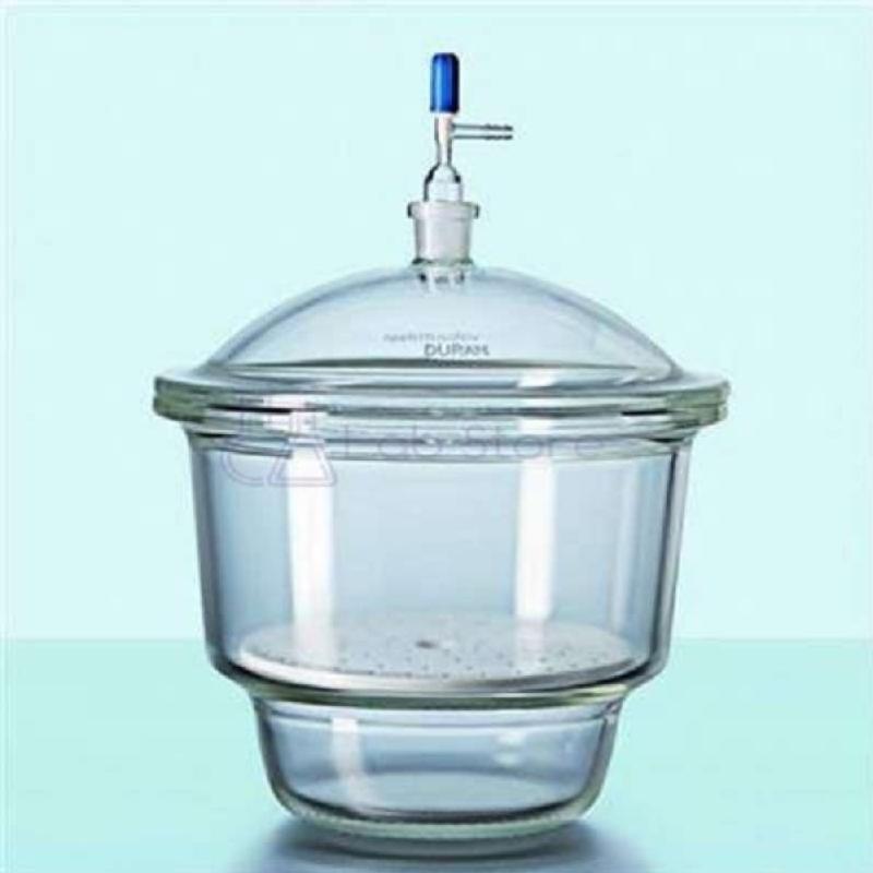 Jual Desiccator Vacuum Desikator Vakum 250 mm With Stopcock Duran di