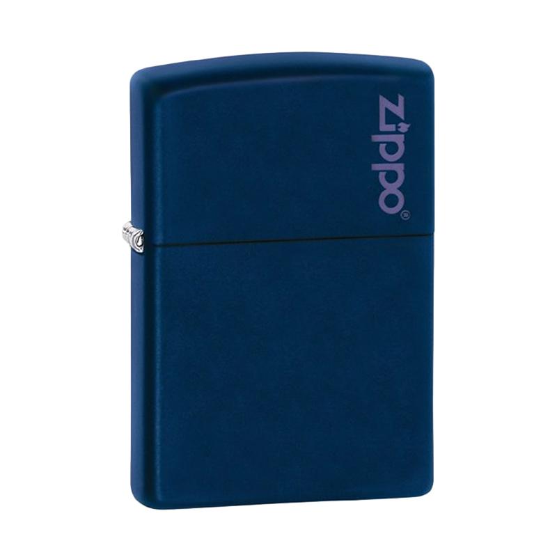 Jual Zippo Logo Pocket Lighter Navy Matte di Seller Global Superstore