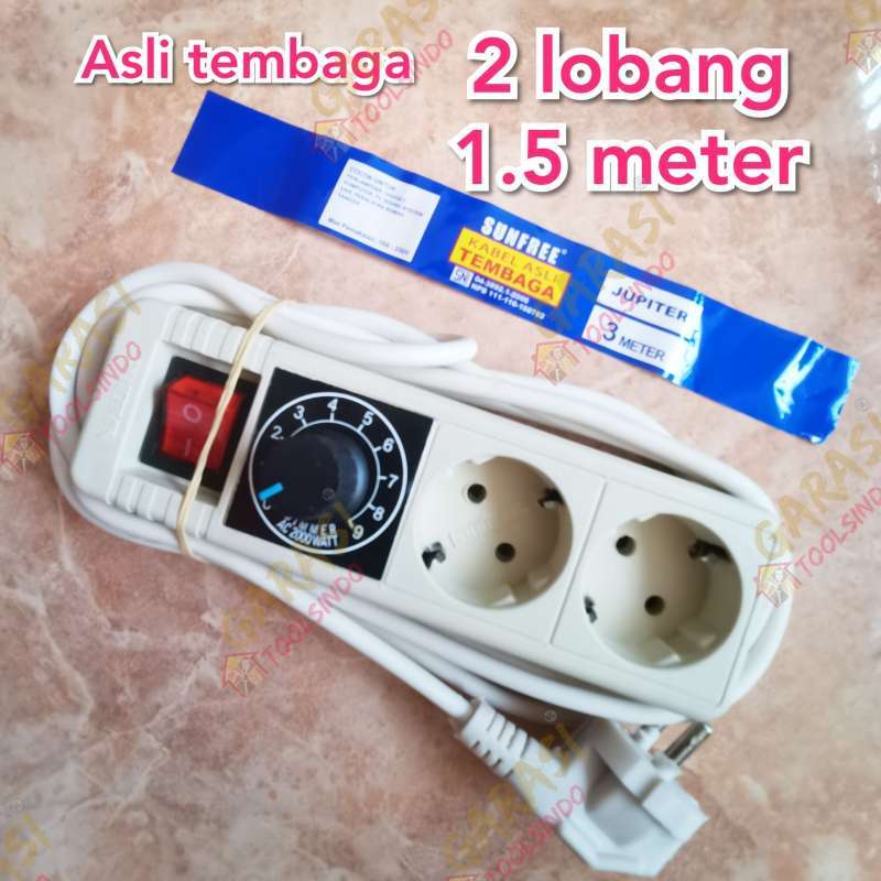 Jual Stop kontak dimmer 2000w alat pengatur kecepatan bor gerinda