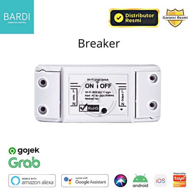 Promo BARDI Smart Breaker ON OFF Switch Wireless IoT Home Automation ...