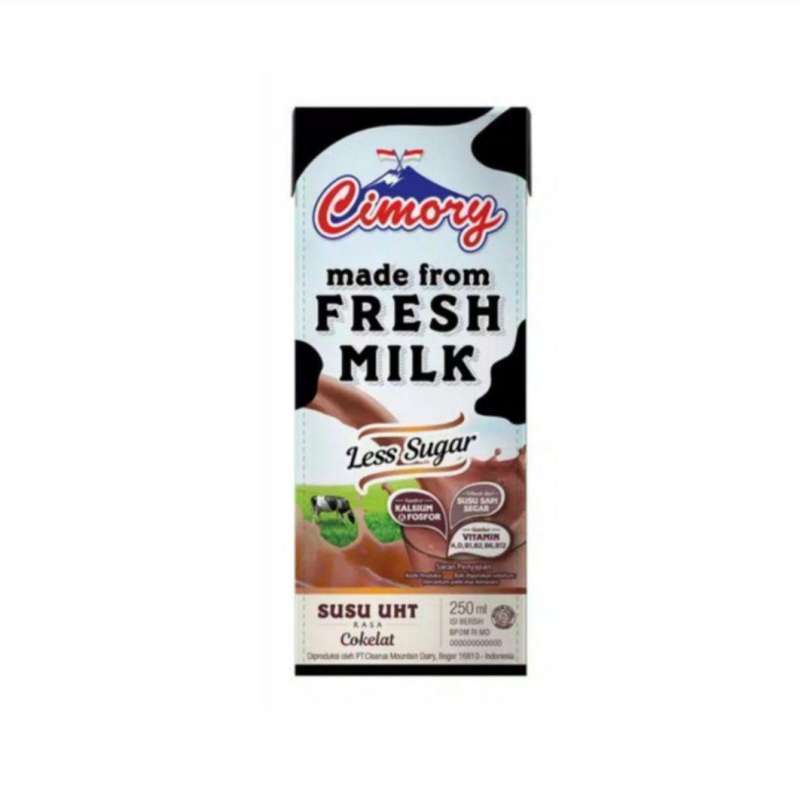 Jual CIMORY UHT MILK LESS SUGAR 250ML di Seller Bakti Fajar Mart Kota