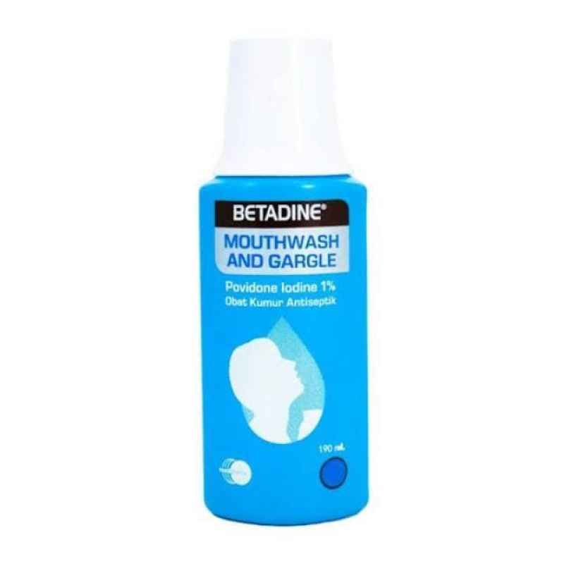 Jual BETADINE MOUTHWASH AND GARGLE/ OBAT KUMUR / POVIDONE IODINE 190 ML