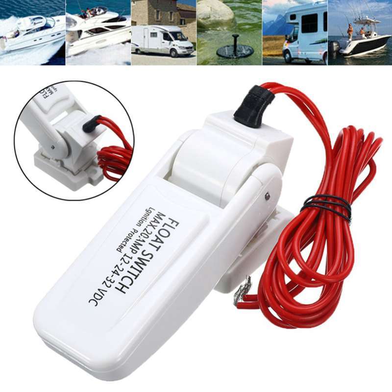 Promo Automatic Electric Boat Bilge Pump Float Switch DC Level