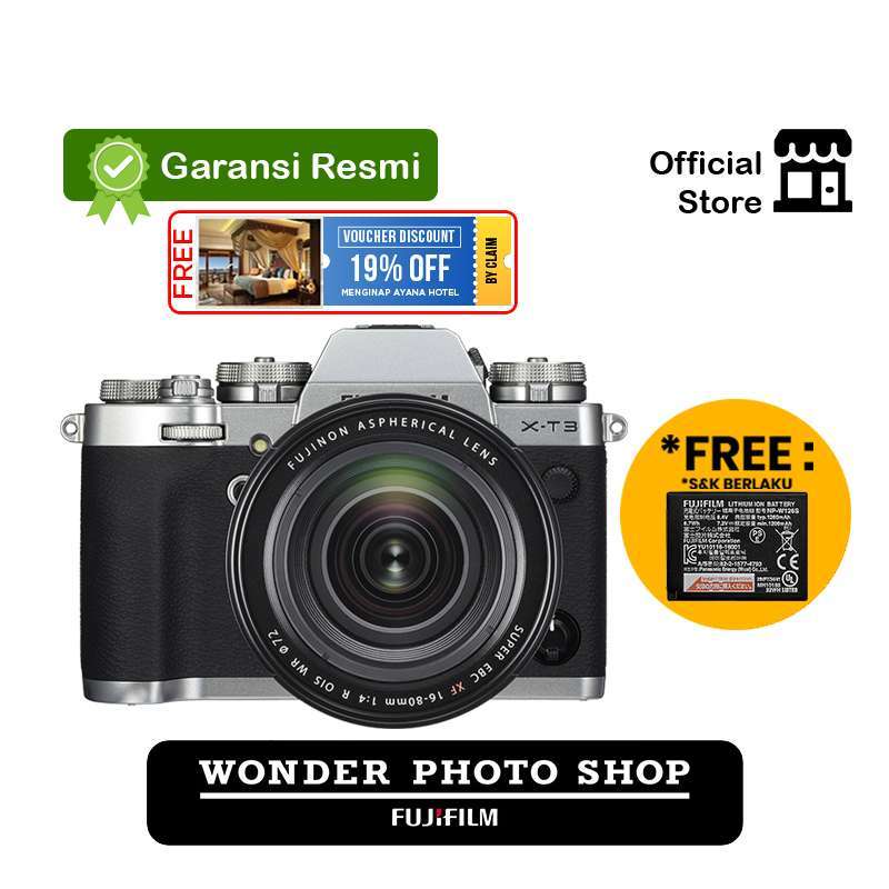 Jual Wonderphoto Shop - FUJIFILM X-T3 Kit XF 16-80mm f/4 R OIS WR di ...