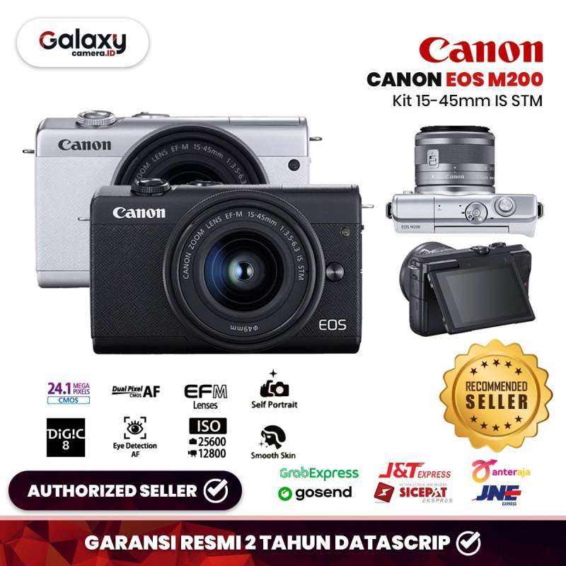 Jual Canon EOS M200 Kit 1545mm Mirrorless Camera BLACK di Seller