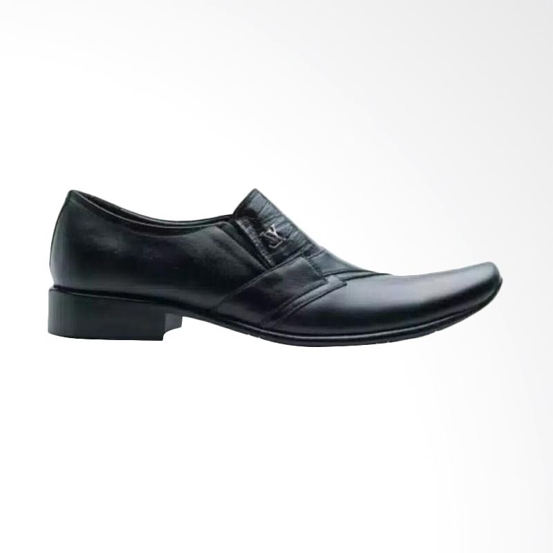 Jual LV Pantofel Shoes Sepatu Kulit Pria - Black Online - Harga & Kualitas Terjamin
