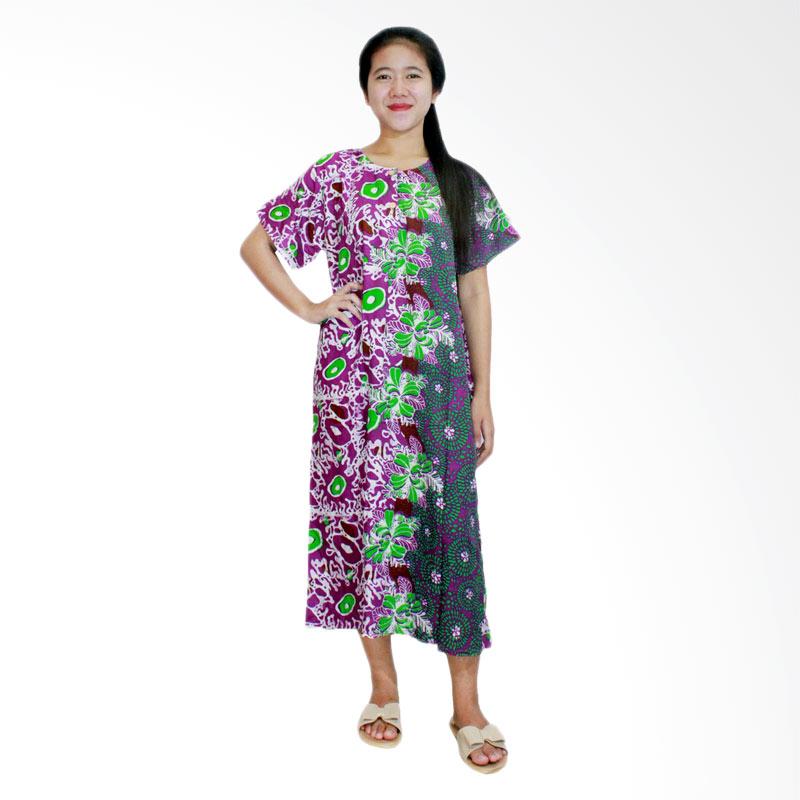 Jual Batik Alhadi DPT001 32B Daster  Kancing Lengan Pendek Batik Baju  Tidur Ibu  Hamil  Menyusui 