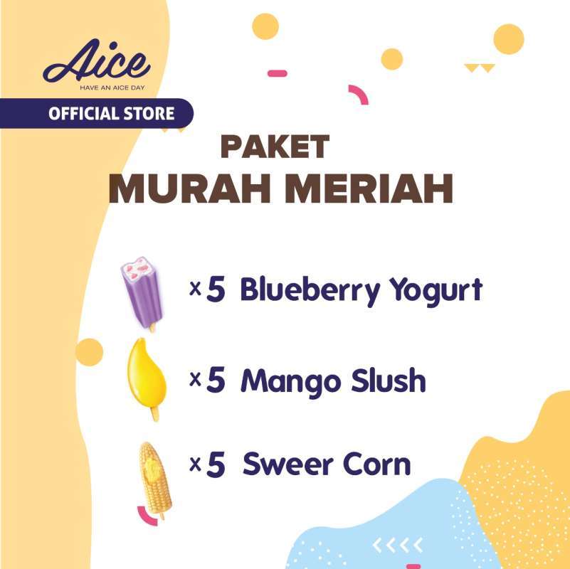 Promo Paket Aice Ice Cream Es Krim Murah Meriah 1 isi 15pcs Eskrim