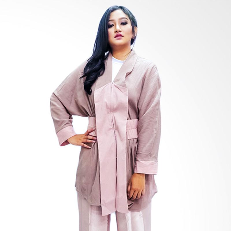 jual kenanga amira blouse atasan wanita brown jual kenanga amira blouse atasan wanita brown
